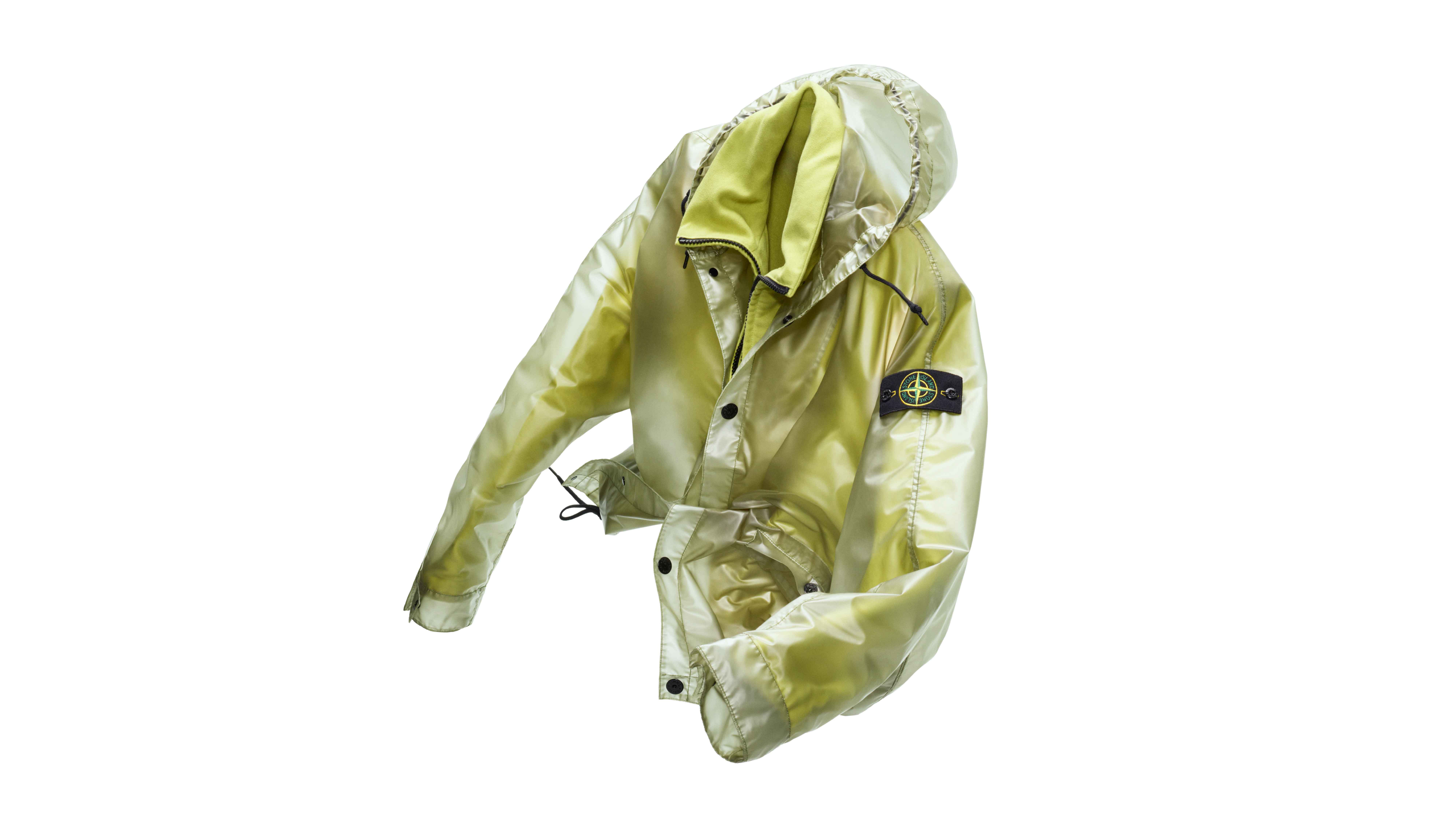 Veste Stone Island avec couche extérieure en polyuréthane translucide